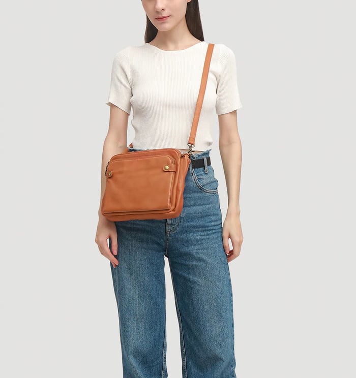 LISA – Handgemaakte Schoudertas Dames – Ruime Capaciteit 3